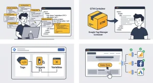 Grafico esplicativo di Google Tag Manager